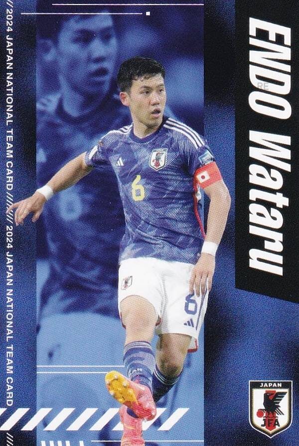 引用:Jリーグチップス&サッカー日本代表チームチップス reg-019 遠藤航 リヴァプールFC (レギュラーカード) サッカー日本代表チームチップス2024